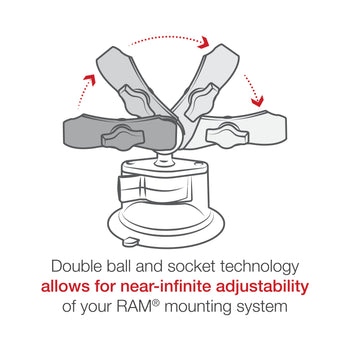 RAM-B-166-UN8U:RAM-B-166-UN8U_4:RAM X-Grip with RAM Twist-Lock™ Suction Cup Mount for 7"-8" Tablets