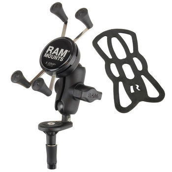 RAM-B-176-A-UN7U:RAM-B-176-A-UN7U_2:RAM X-Grip Phone Holder with Motorcycle Fork Stem Base