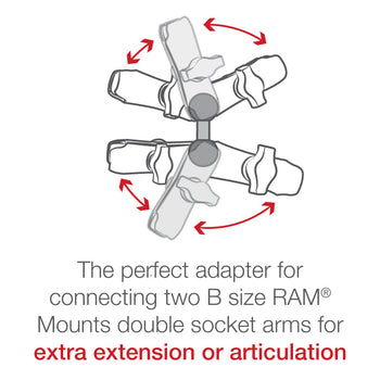 RAM-B-230U:RAM-B-230U_3:RAM Double Ball Adapter - B Size