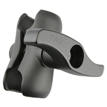 RAM-D-201U-C-NEC2:RAM-D-201U-C-NEC2_1:RAM Double Socket Arm with Large Knob - D Size Short