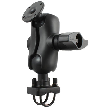 RAM-D-254-C-235U:RAM-D-254-C-235U_1:RAM Double U-Bolt Rail Mount with Round AMPS Plate