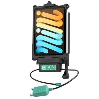 RAM-GDS-DOCKL-V10-OMT3CD2U:RAM-GDS-DOCKL-V10-OMT3CD2U_2:GDS Vehicle Dock + Dual USB for iPad mini 6 with IntelliSkin Next Gen