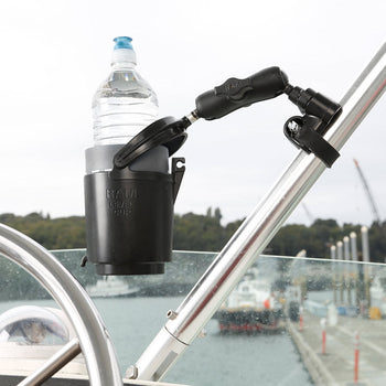 RAP-B-132B-201U:RAP-B-132B-201U_2:RAM Level Cup™ 16oz Drink Holder with Double Socket Arm