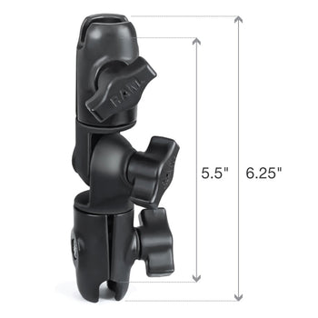 RAM Composite Double Socket Swivel & Ratchet Arm