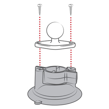 RAP-B-224-1U:RAP-B-224-1U_2:RAM Twist-Lock™ Composite Suction Cup Base with Ball