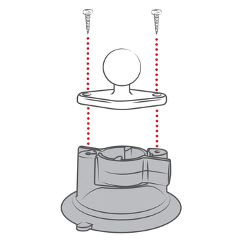 RAM Twist-Lock™ Composite Suction Cup Base with Ball