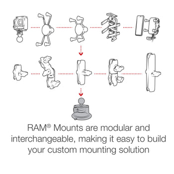 RAM Twist-Lock™ Composite Suction Cup Base with Ball