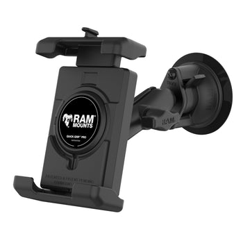 RAM-B-166-PD7U:RAM-B-166-PD7U_2:RAM Quick-Grip™ Pro XL Phone Mount with Twist-Lock™ Suction Cup