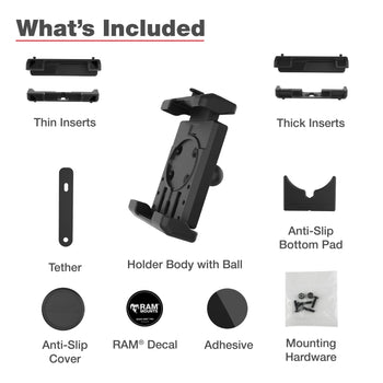 RAM-HOL-PD7BU:RAM-HOL-PD7BU_7:RAM Quick-Grip™ Pro XL Phone Holder with Ball