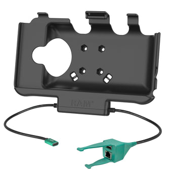 RAM-HOL-SAM60CP-RJ45AU:RAM-HOL-SAM60CP-RJ45AU_2:RAM USB-C Powered Dock + USB-A & RJ45 Data for Samsung Tab Active5 & 3