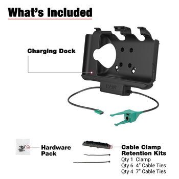 RAM-HOL-SAM60CP-RJ45AU:RAM-HOL-SAM60CP-RJ45AU_5:RAM USB-C Powered Dock + USB-A & RJ45 Data for Samsung Tab Active5 & 3