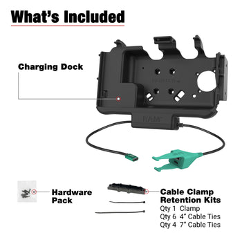 RAM-HOL-SAM60CPN-CAU:RAM-HOL-SAM60CPN-CAU_4:RAM USB-C Modular Dock + USB-C & USB-A Data for Samsung Tab Active5 & 3