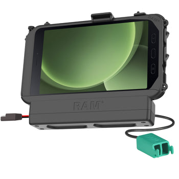 RAM-HOL-SAM61PD2U:RAM-HOL-SAM61PD2U_1:RAM Power + Dual USB Dock for Tab Active5 & 3 with Speaker Box