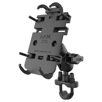 RAM-B-149Z-A-PD3U:RAM-B-149Z-A-PD3U_1:RAM Quick-Grip™ Phone Mount with Handlebar U-Bolt Base - Short
