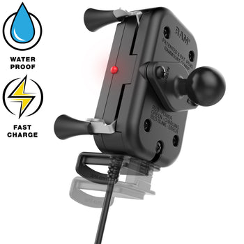 RAM-B-149Z-A-UN12W-V7M-1:RAM-B-149Z-A-UN12W-V7M-1_4:RAM Tough-Charge™ 15W Waterproof Wireless Charging Motorcycle Mount