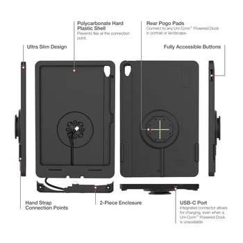 RAM-GDS-SKIN-AP40-TCB:RAM-GDS-SKIN-AP40-TCB_5:IntelliSkin Thin-Case™ for iPad 10th Gen (Rear Pogo Pads)
