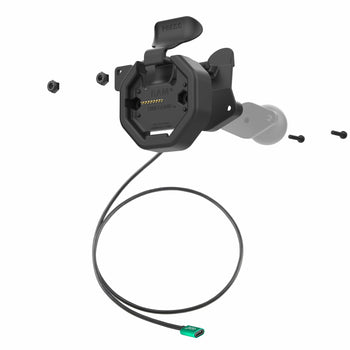 RAM-GDS-DOCKLL-U3CPU:RAM-GDS-DOCKLL-U3CPU_2:GDS Uni-Conn™ Powered Left Locking Snap-In Dock with USB-C Connector
