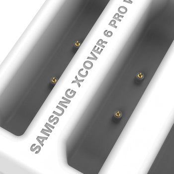 RAM-DOCK-6G-SAM84CPU-GRY:RAM-DOCK-6G-SAM84CPU-GRY_5:RAM 6-Port Dock for Samsung XCover6 Pro with OEM or RAM Skin™ - Gray