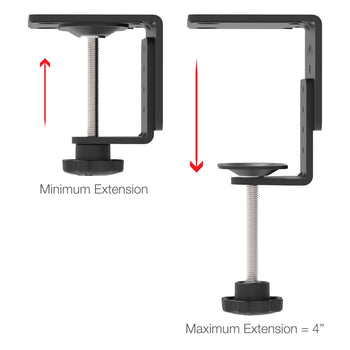 RAM-CC1U:RAM-CC1U_3:RAM Heavy Duty C-Clamp Base For Ball Bases & Pedestal Mounts