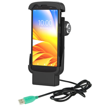 RAM-HOL-ZE24PL-1U:RAM-HOL-ZE24PL-1U_1:RAM Locking Form-Fit Powered Dock for Zebra TC22 & TC27 without Boot