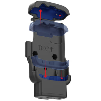 RAM-HOL-ZE24PL-1U:RAM-HOL-ZE24PL-1U_5:RAM Locking Form-Fit Powered Dock for Zebra TC22 & TC27 without Boot