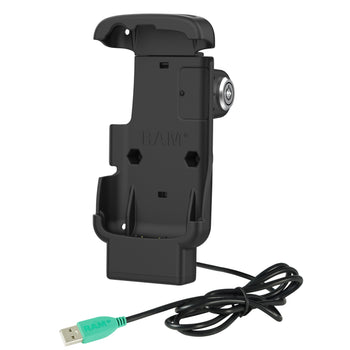 RAM-HOL-ZE24PLU:RAM-HOL-ZE24PLU_2:RAM Locking Form-Fit Powered Dock for Zebra TC22 & TC27 with Boot