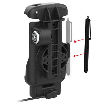 RAM-HOL-ZE24PLU:RAM-HOL-ZE24PLU_3:RAM Locking Form-Fit Powered Dock for Zebra TC22 & TC27 with Boot