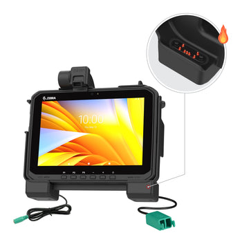 RAM-HOL-ZE25PD2HU:RAM-HOL-ZE25PD2HU_1:RAM Power + Dual USB Dock for Zebra ET6x - Heated Pins