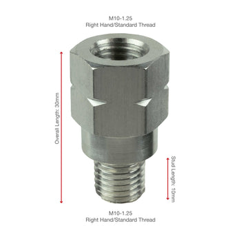 RAM-M10125-TE:RAM-M10125-TE_2:RAM M10-1.25 Thread Extension - 20mm Long