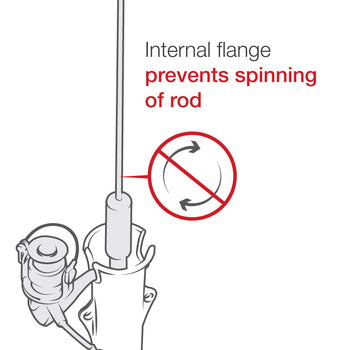 RAP-119-TRA1U:RAP-119-TRA1U_3:RAM Tube™ Rod Holder with RAM Track Ball™ Base