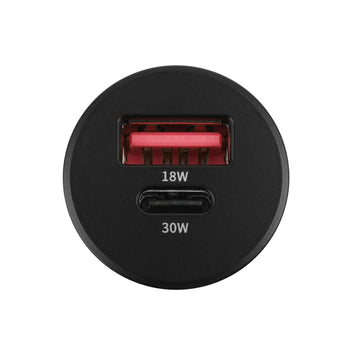 GDS Type-C and Type A 2-Port Cigarette Charger