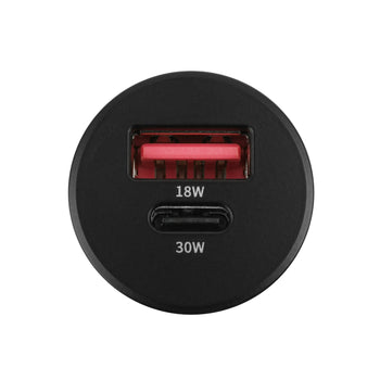 RAM-GDS-CHARGE-PPS-CIGC:RAM-GDS-CHARGE-PPS-CIGC_4:GDS Type-C and Type A 2-Port Cigarette Charger