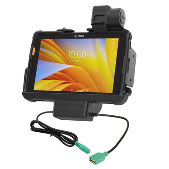RAM-HOL-ZE20PDNLLU:RAM-HOL-ZE20PDNLLU_1:RAM Tough-Dock™ Power + Data with Latch for Zebra ET4x 8" Tablet