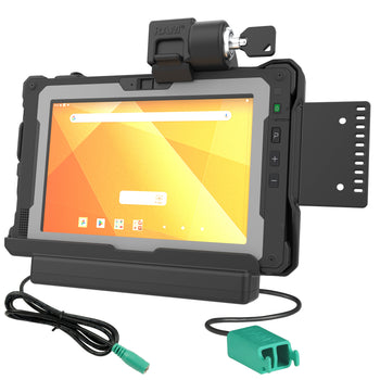 RAM-HOL-GE5PD2KLU:RAM-HOL-GE5PD2KLU_1:RAM Locking Power + Dual USB Data Dock for Getac ZX80