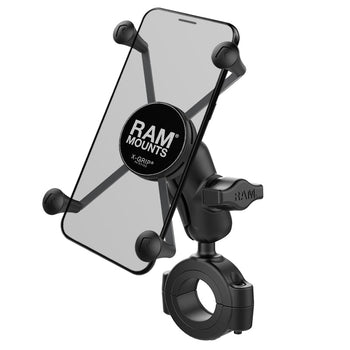 RAM-B-408-112-15-A-UN10:RAM-B-408-112-15-A-UN10_1:RAM X-Grip Large Phone Mount with Torque™ Large Rail Base - Short Arm