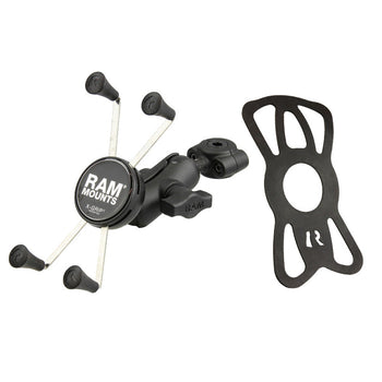 RAM-B-408-37-62-A-UN10:RAM-B-408-37-62-A-UN10_2:RAM X-Grip Large Phone Mount with Torque™ Small Rail Base - Short Arm