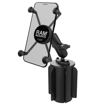 RAP-299-3-UN10U:RAP-299-3-UN10U_1:RAM X-Grip Large Phone Mount with RAM-A-CAN™ II Cup Holder Base