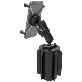 RAP-299-3-UN10U:RAP-299-3-UN10U_3:RAM X-Grip Large Phone Mount with RAM-A-CAN™ II Cup Holder Base