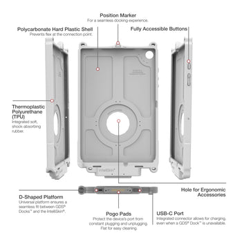 RAM-GDS-SKIN-SAM88-NG-GRY:RAM-GDS-SKIN-SAM88-NG-GRY_6:IntelliSkin Next Gen for Samsung Tab A9+ - Gray