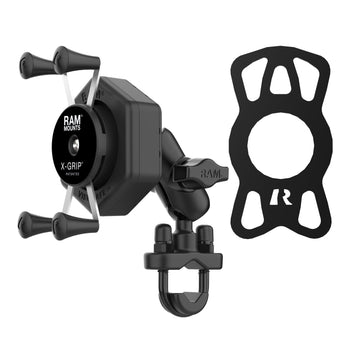 RAM-B-149Z-A-UN7-462:RAM-B-149Z-A-UN7-462_2:RAM X-Grip Phone Mount with Vibe-Safe™ & U-Bolt Base - Short