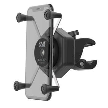 RAM-HOL-UN10-462-400:RAM-HOL-UN10-462-400_1:RAM X-Grip Large Phone Mount with Vibe-Safe<sup>™</sup> & Small Tough-Claw<sup>™</sup>