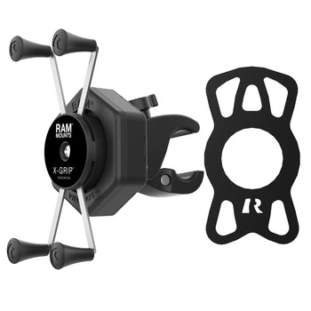 RAM-HOL-UN10-462-400:RAM-HOL-UN10-462-400_2:RAM X-Grip Large Phone Mount with Vibe-Safe<sup>™</sup> & Small Tough-Claw<sup>™</sup>