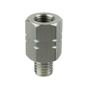 RAM-M10125-M1015:RAM-M10125-M1015_1:RAM Female M10-1.25 to Male M10-1.5 Thread Adapter - 20mm Long