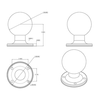 RAM-D-254U:RAM-D-254U_4:RAM Round AMPS Plate with Ball