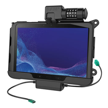 RAM-HOL-SAM57CPCL-1AU:RAM-HOL-SAM57CPCL-1AU_1:RAM Combo-Locking Power + Data Dock for Samsung Tab Active4 Pro