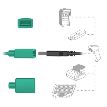 RAM-HOL-SAM57CPCL-1AU:RAM-HOL-SAM57CPCL-1AU_7:RAM Combo-Locking Power + Data Dock for Samsung Tab Active4 Pro
