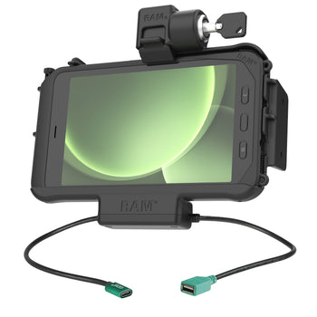 RAM-HOL-SAM58CPKLN-1AU:RAM-HOL-SAM58CPKLN-1AU_1:RAM Locking Modular Power + Single USB Dock for Samsung Tab Active5 & 3