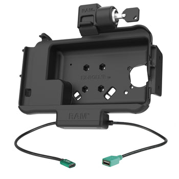 RAM-HOL-SAM58CPKLN-1AU:RAM-HOL-SAM58CPKLN-1AU_2:RAM Locking Modular Power + Single USB Dock for Samsung Tab Active5 & 3