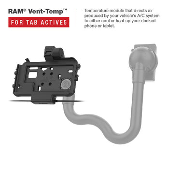 RAM-HOL-SAM58CPT-1AU:RAM-HOL-SAM58CPT-1AU_4:RAM Low-Profile Power + Single USB Dock for Tab Active5 & 3