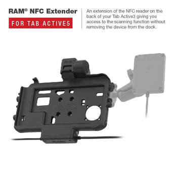 RAM-HOL-SAM58CPT-1AU:RAM-HOL-SAM58CPT-1AU_5:RAM Low-Profile Power + Single USB Dock for Tab Active5 & 3